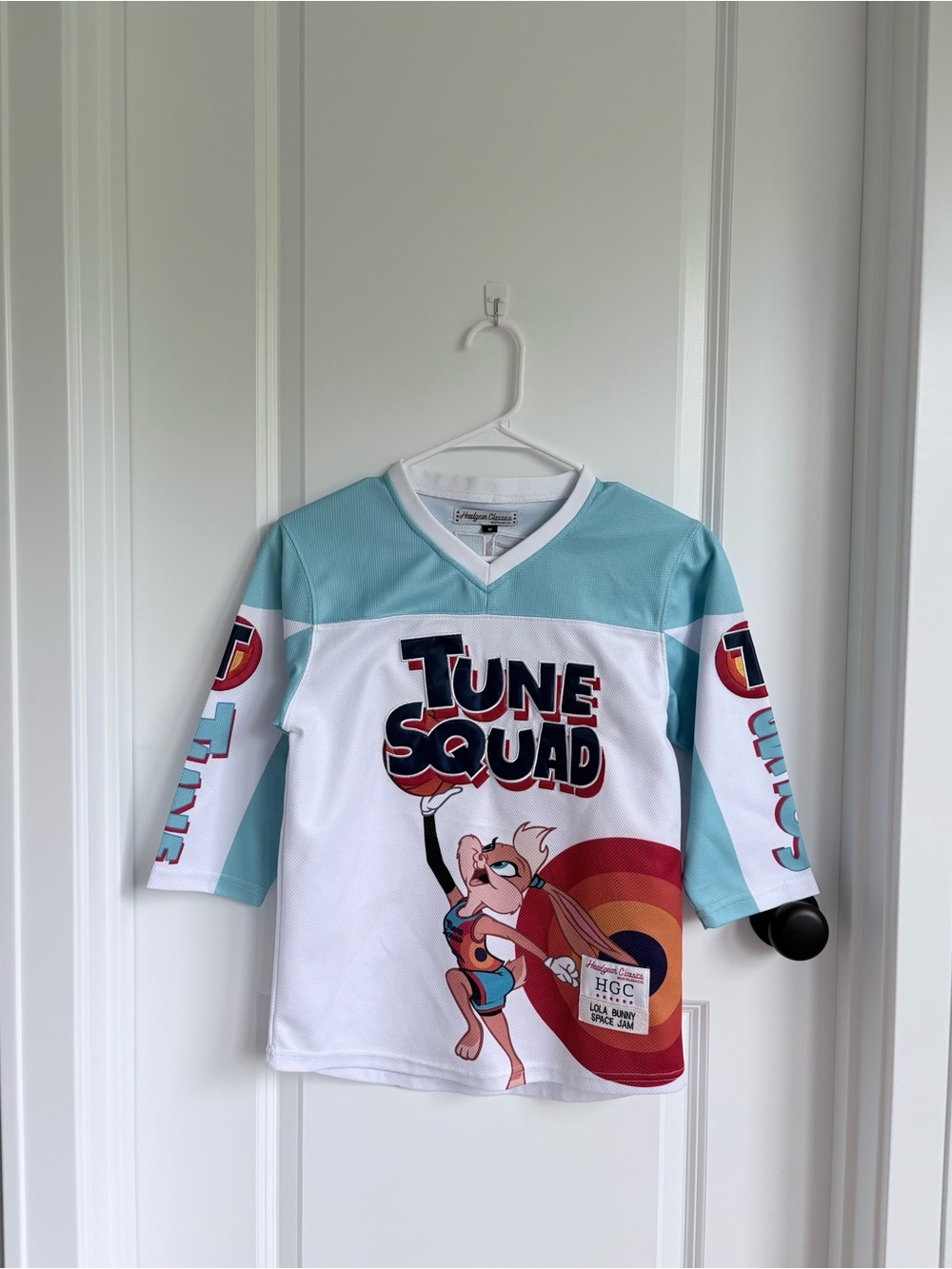 TUNE SQUAD Lola Bunny Headgear Classics Hockey Teal Jersey